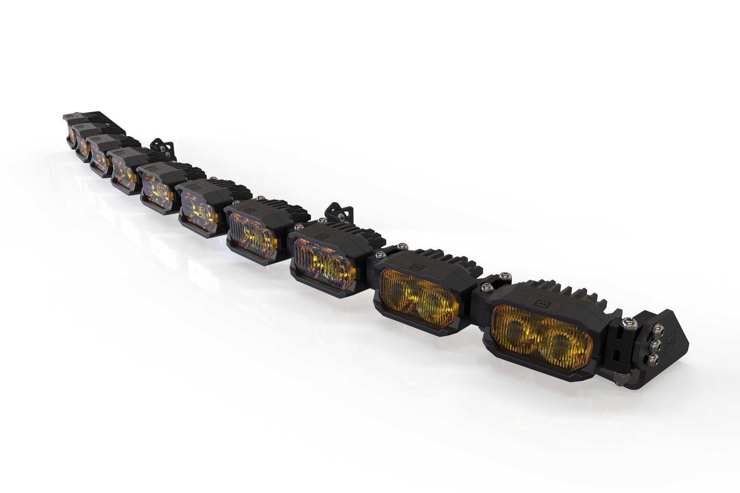 Single-Row BangerBar: (10 Pod / 40") (HXB Power - White/Yellow) - Off Road - Veh. Spec (Image 6 of 6)