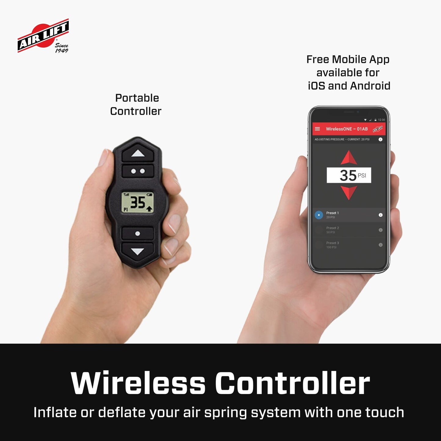 Air Lift Company 25980 Wireless One (2Nd Generation) Std Duty Compressor Max Psi 100