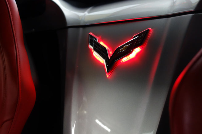 Oracle LED Emblem Kit: Corvette C7 (Rear / Dual Intensity / Red) - LED Accessory (Image 5 of 5)