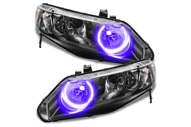 Oracle LED Halo Kit: 06-11 Honda Civic Sedan (UV/Purple Single Color) - LED Halos/Strips (Image 2 of 4)