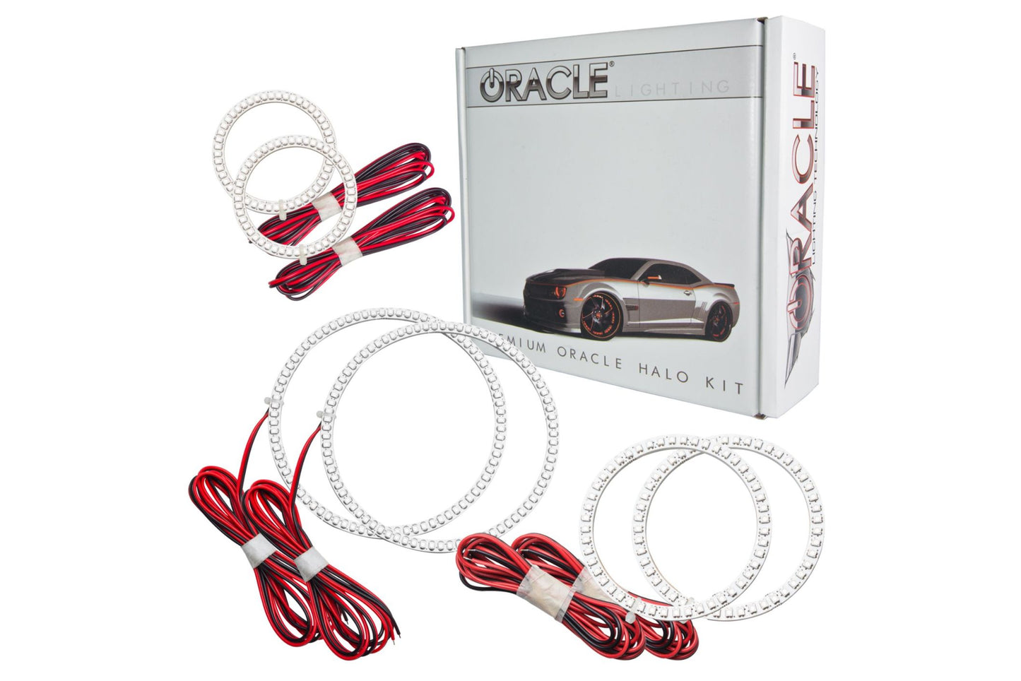 Oracle LED Halo Kit: 93-98 Toyota Supra (Red Single Color) - LED Halos/Strips
