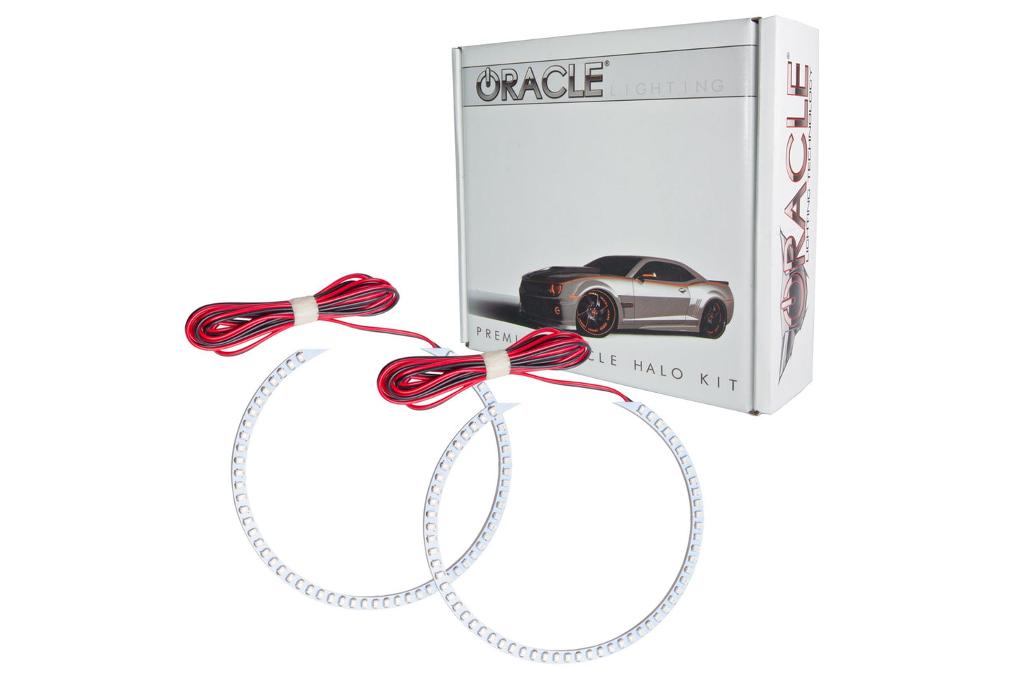 Oracle LED Halo Kit: 99-15 Harley Road Glide (Red Single Color) - LED Halos/Strips
