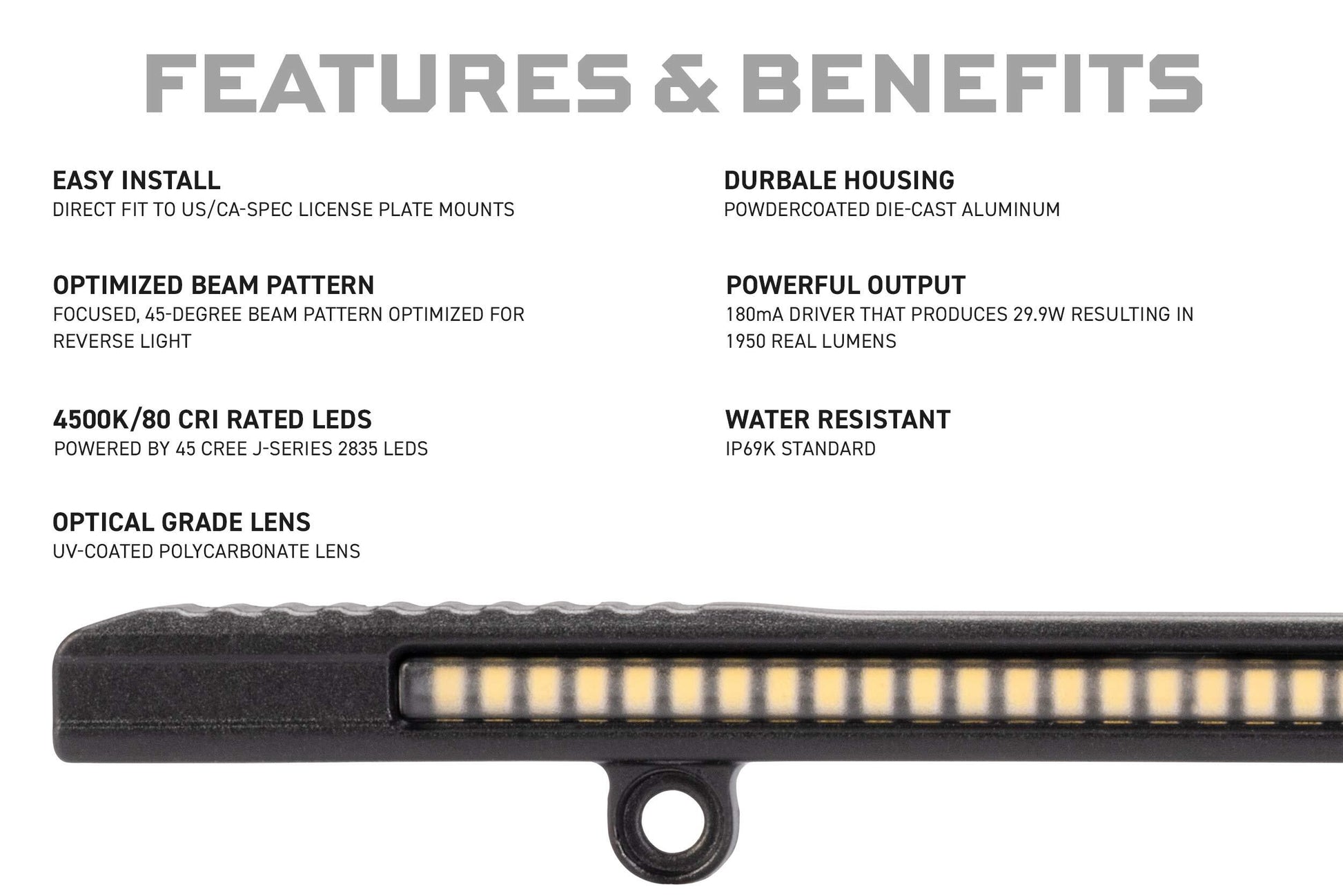 Reverse Light: Backup Light Boost Bar - Tail Lights (Image 4 of 6)