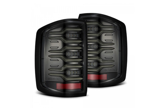 AlphaRex (LUXX-Series) 2014-2018 Chevrolet Silverado LED Tail Lights - Alpha-Black - Tail Lights (Image 1 of 5)