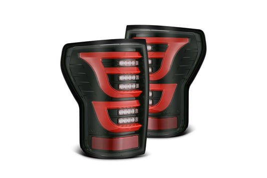 AlphaRex (LUXX-Series) 2007-2013 Toyota Tundra LED Tail Lights - Black-Red - Tail Lights (Image 1 of 6)