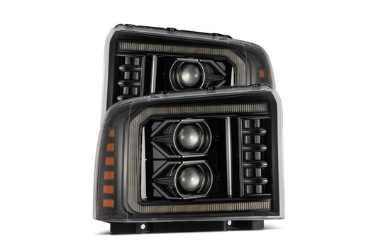 AlphaRex (PRO-Series) 2005-2007 Ford Super Duty LED Projector Headlights - Alpha-Black - Headlights (Image 1 of 6)