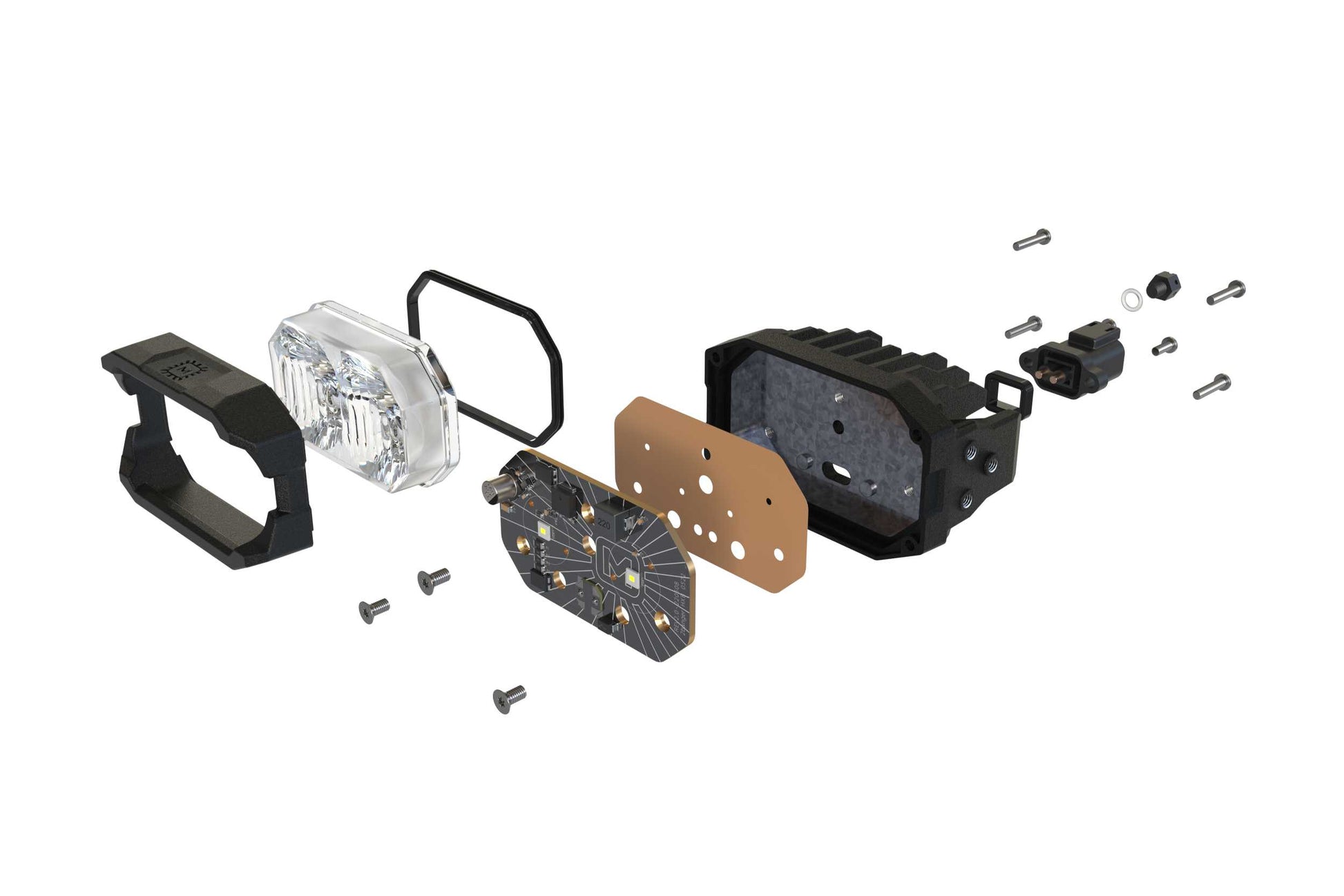 Morimoto 2Banger Ditch Light Kit: 07-13 Silverado (HXB White Flood Beam) - Off Road - Veh. Spec (Image 2 of 6)