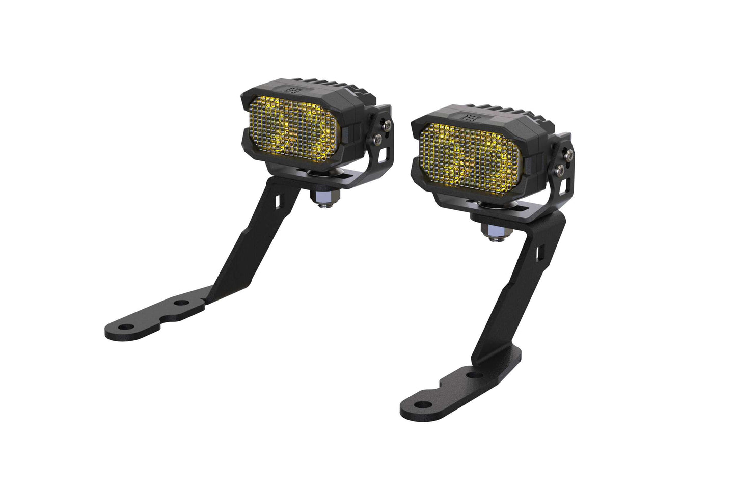 Morimoto 2Banger Ditch Light Kit: 07-13 Sierra (NCS Yellow SAE Wide Beam) - Off Road - Veh. Spec (Image 1 of 6)