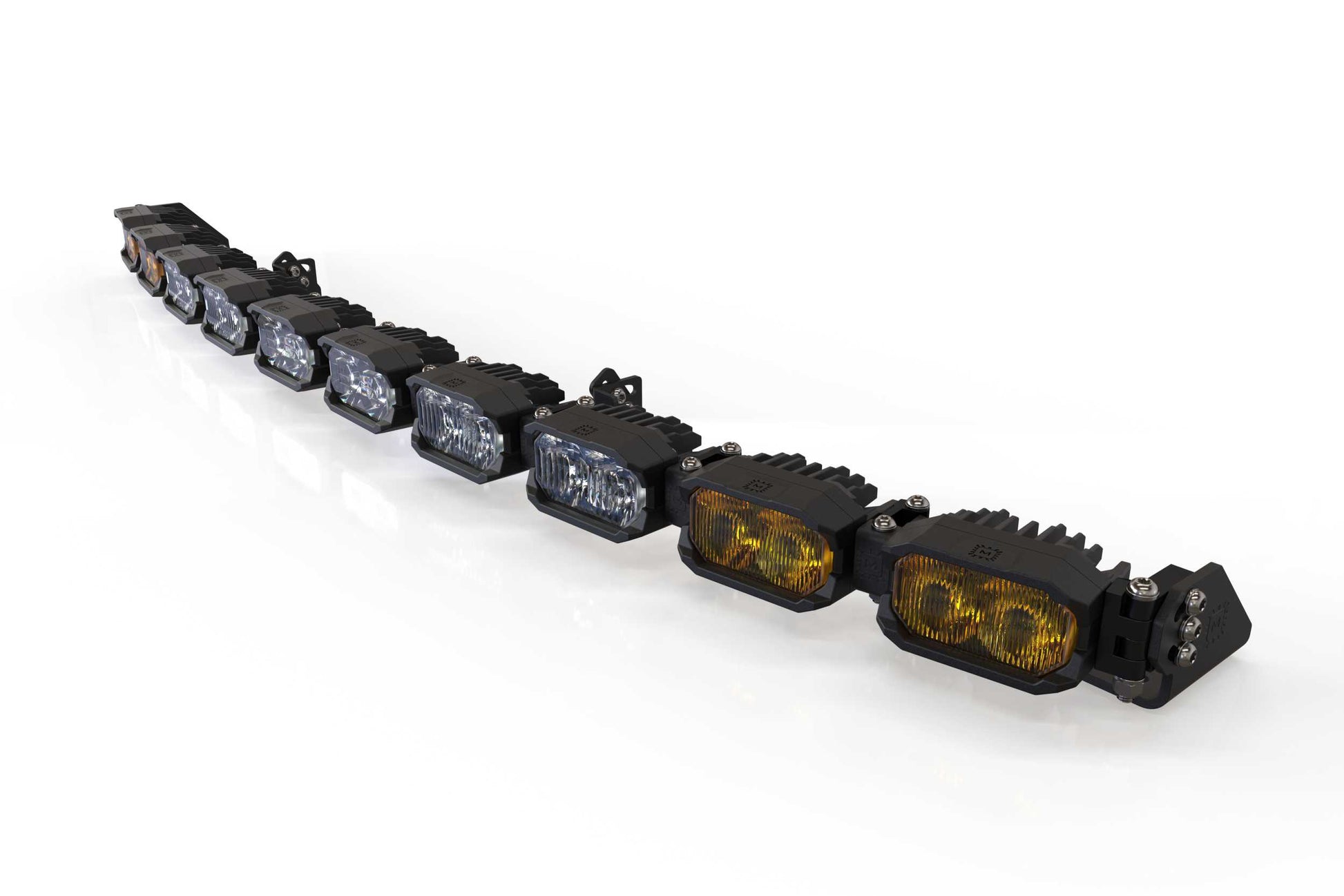 Single-Row BangerBar: (10 Pod / 40") (HXB Power - White/Yellow) - Off Road - Veh. Spec (Image 1 of 6)