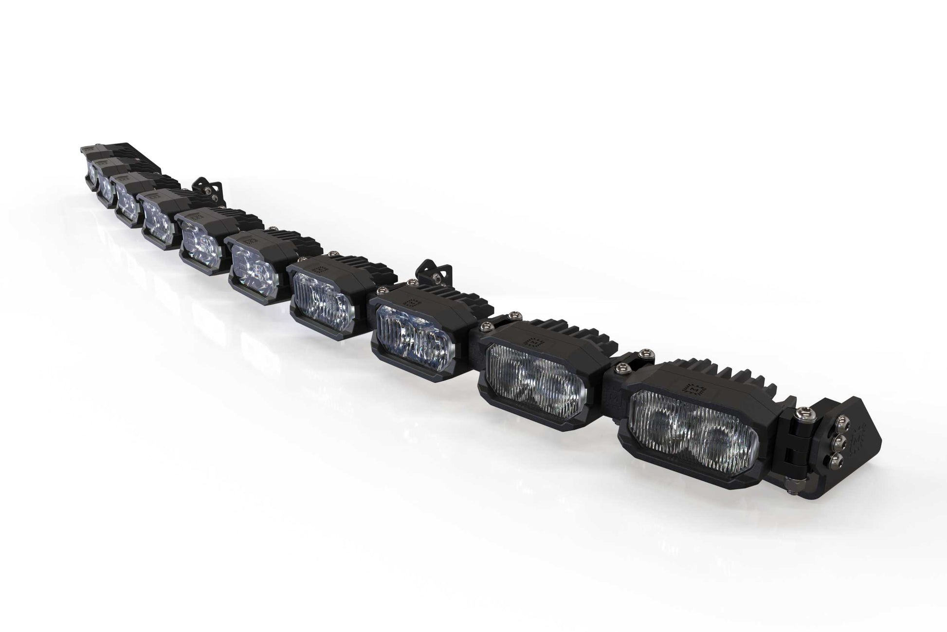 Single-Row BangerBar: (10 Pod / 40") (HXB Power - White/Yellow) - Off Road - Veh. Spec (Image 4 of 6)