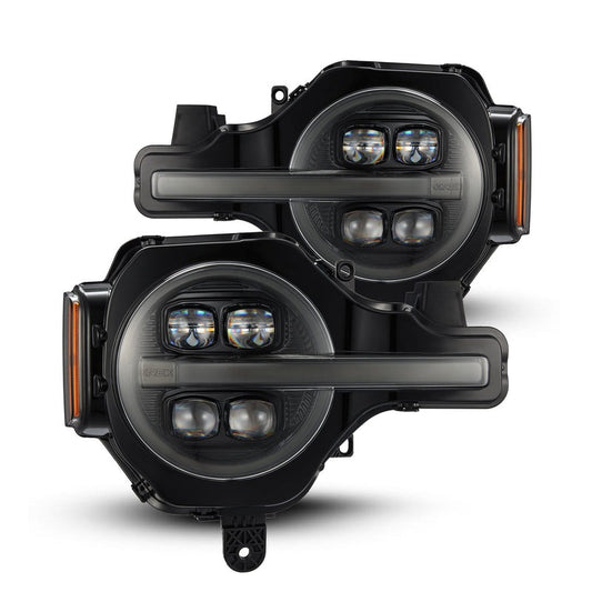 AlphaRex (NOVA-Series) (21+) Ford Bronco Projector Headlights - Alpha-Black - Headlights (Image 1 of 6)