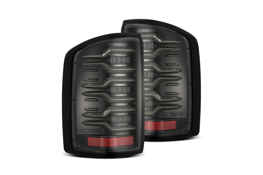 AlphaRex (LUXX-Series) (14-18) GMC Sierra LED Tail Lights - Alpha Black - Tail Lights (Image 1 of 5)