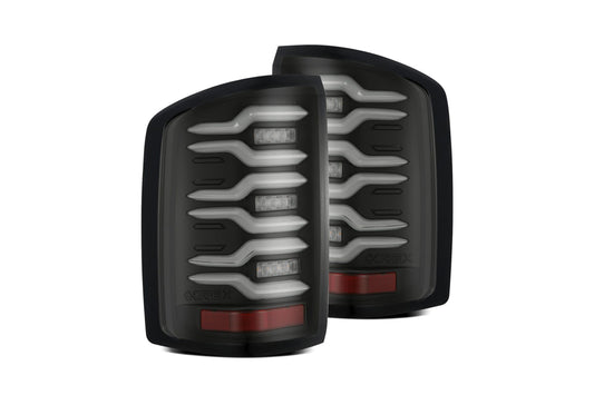 AlphaRex (LUXX-Series) (14-18) GMC Sierra LED Tail Lights -Black - Tail Lights (Image 1 of 5)
