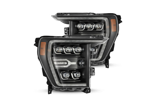 AlphaRex (NOVA-Series) (21-23) Ford F150 LED Projector Headlights - Black - Headlights (Image 1 of 6)