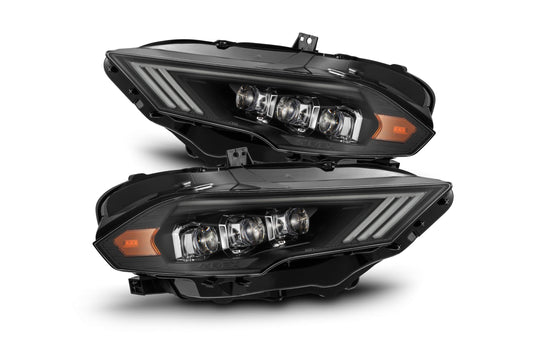 AlphaRex (NOVA-Series) (18-22) Ford Mustang Projector Headlights - Black - Headlights (Image 1 of 6)