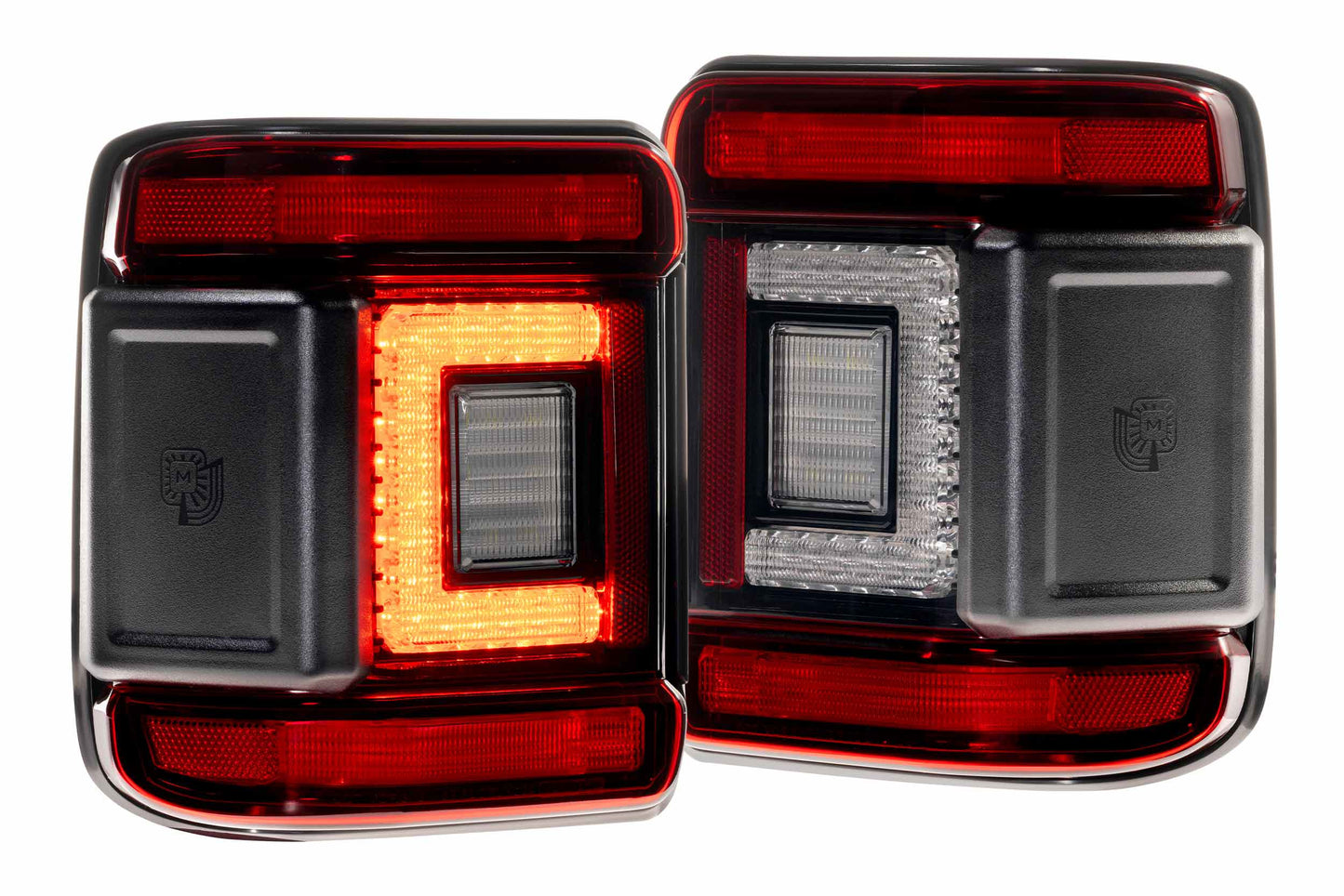 XB LED Tail Lights: Jeep Wrangler JL (18+ / Red Lens / Set) - Tail Lights (Image 1 of 6)