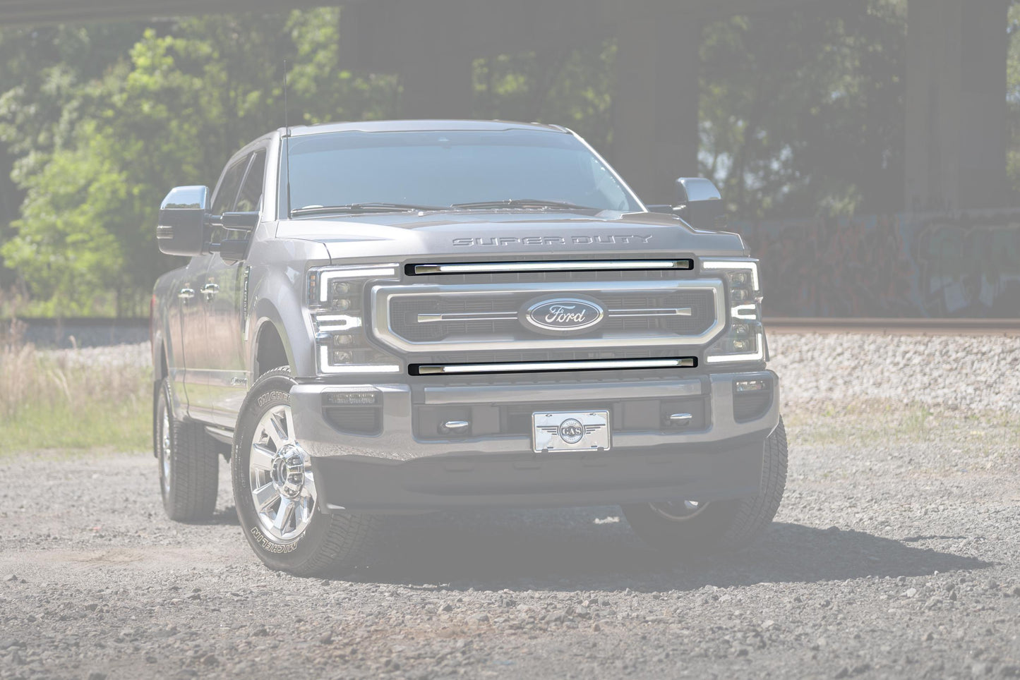 XBG LED DRL Grille Inserts: Ford Super Duty Platinum (20-22 / White DRL / Set) - Grilles (Image 1 of 6)
