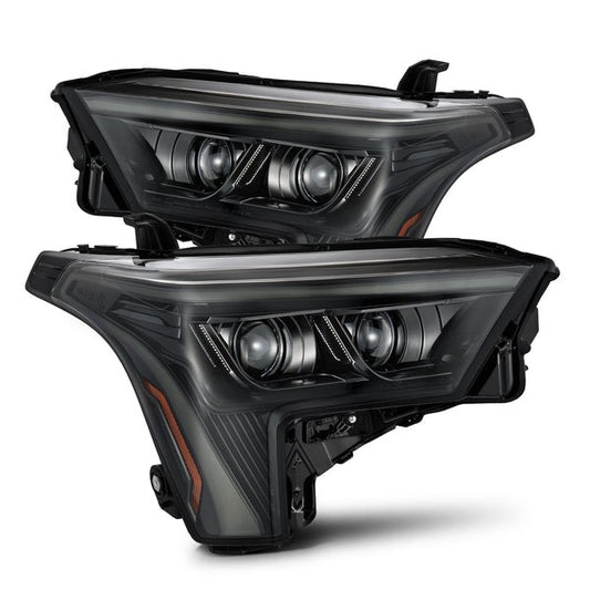 AlphaRex (LUXX-Series) (22+) Toyota Tundra Projector Headlights - Alpha-Black w/ White DRL - Headlights (Image 1 of 6)
