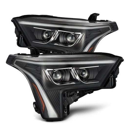 AlphaRex (LUXX-Series) (22+) Toyota Tundra Projector Headlights - Black w/ White DRL - Headlights (Image 1 of 6)