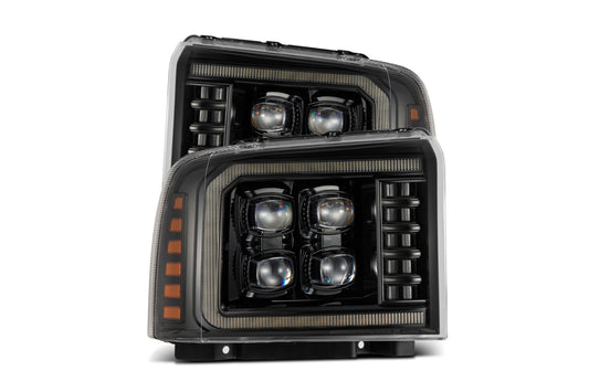 AlphaRex (Nova-Series) 2005-2007 Ford Super Duty LED Projector Headlights - Alpha-Black - Headlights (Image 1 of 6)