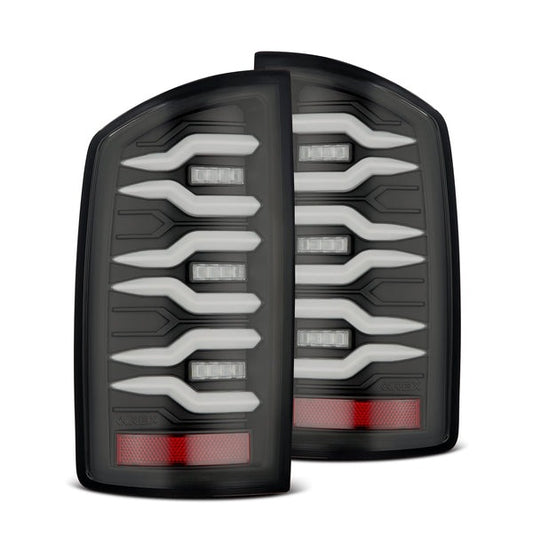 AlphaRex (Luxx-Series) (02-06) Dodge Ram LED Tail Lights - Black - Tail Lights (Image 1 of 6)