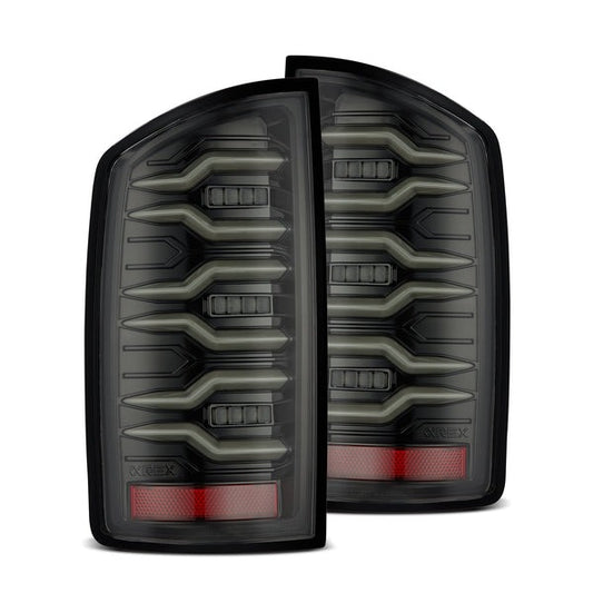 AlphaRex (Luxx-Series) (02-06) Dodge Ram LED Tail Lights - Alpha-Black - Tail Lights (Image 1 of 6)