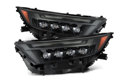 ARex Nova LED Headlights: Toyota Rav4 High Trim (19-23) - Alpha-Black (Set) - Headlights (Image 1 of 6)