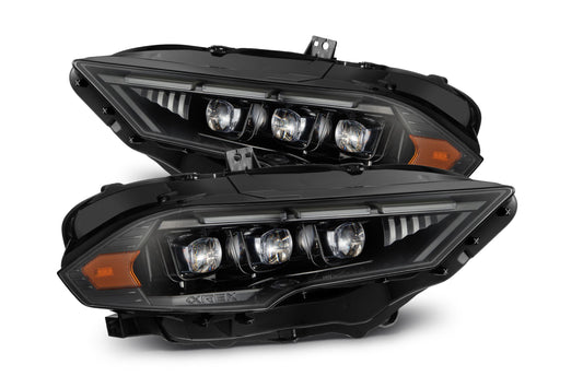 ARex Nova Mk2 LED Headlights: 18-23 Mustang - Alpha-Black (Set) - Headlights (Image 1 of 6)