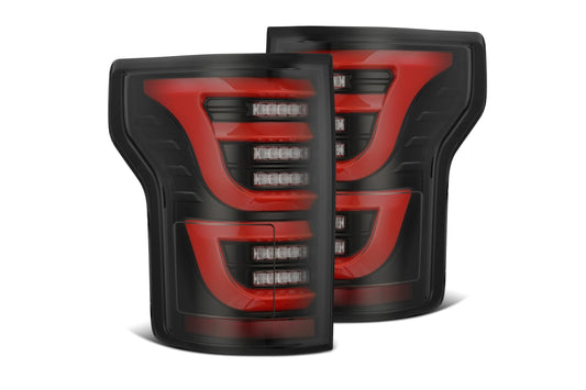 ARex Luxx LED Tail Lights: Ford F-150 (15-20) - Black/Red (Set) - Tail Lights (Image 1 of 6)