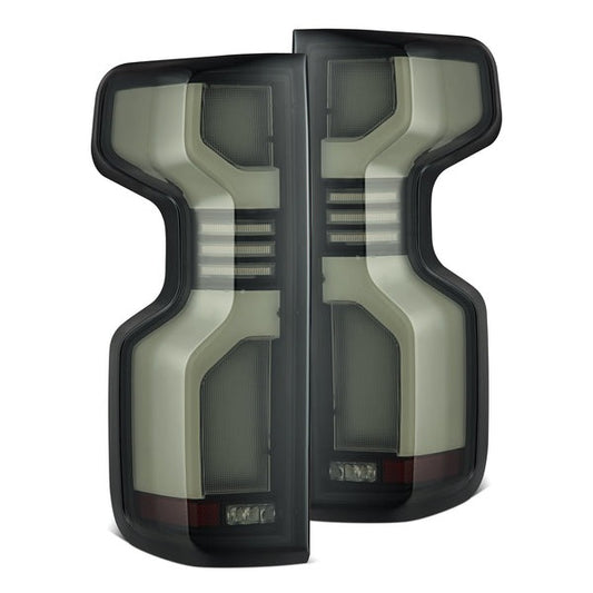 AlphaRex (LUXX-Series) 2019-2024 Chevrolet Silverado LED Tail Lights - Black - Tail Lights (Image 1 of 6)