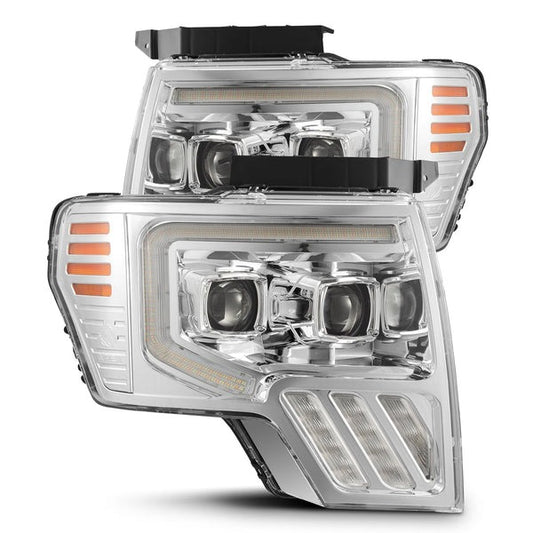AlphaRex LUXX-Series MKII (09-14) Ford F-150 LED Headlights - Chrome - Headlights (Image 1 of 5)