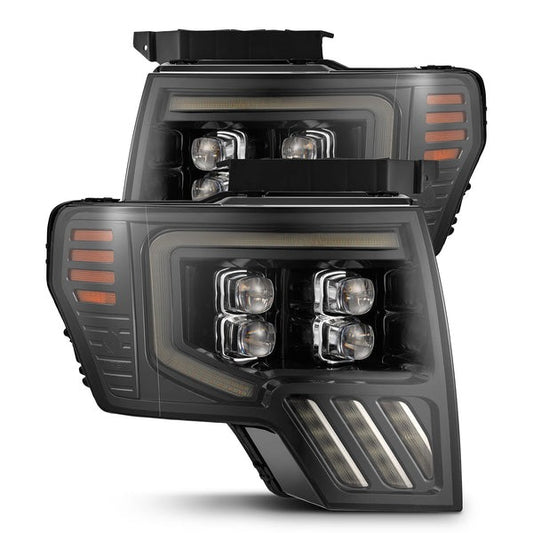 AlphaRex NOVA-Series MKII (09-14) Ford F-150 LED Headlights - Alpha-Black - Headlights (Image 1 of 6)