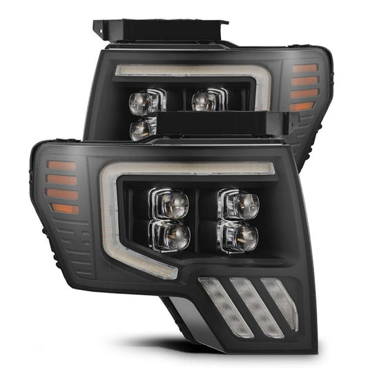 AlphaRex NOVA-Series MKII (09-14) Ford F-150 LED Headlights - Black - Headlights (Image 1 of 6)