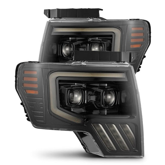 AlphaRex (PRO-Series) MKII (09-14) Ford F-150 Halogen Headlights - Alpha-Black - Headlights (Image 1 of 5)