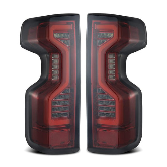 AlphaRex (PRO-Series) 2019-2022 Chevrolet Silverado 1500 LED Tail Lights - Red Smoke - Tail Lights (Image 1 of 6)