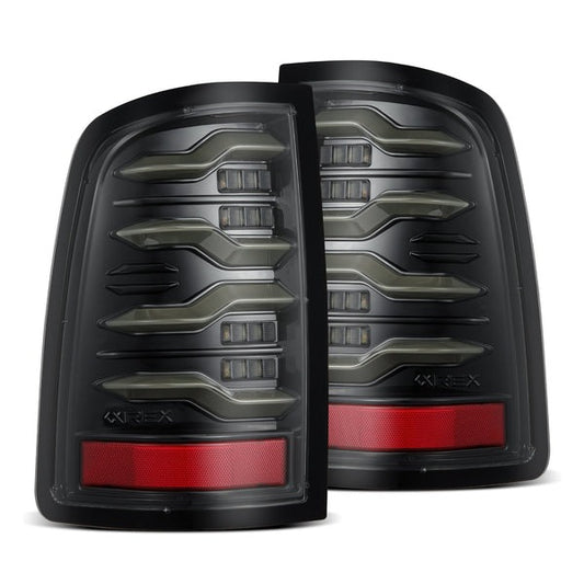 AlphaRex (LUXX-Series) 2009-2018 Dodge Ram LED Tail Lights - Alpha-Black - Tail Lights (Image 1 of 6)