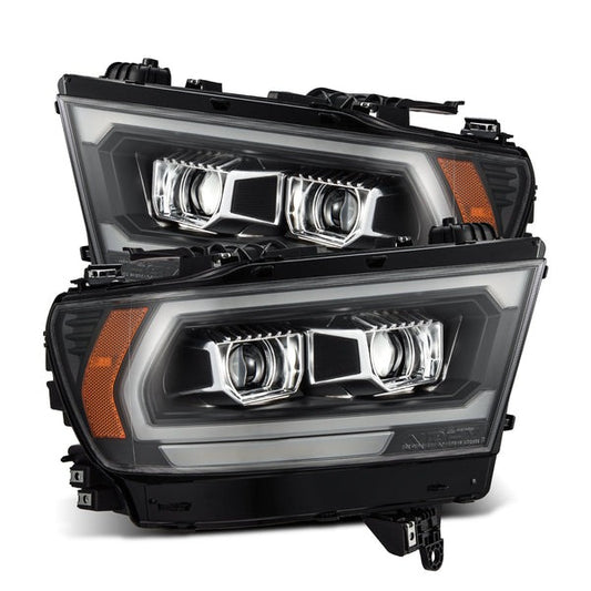 AlphaRex (LUXX-Series) MK2 2019-2024 Ram 1500 LED Projector Headlights Black - Headlights (Image 1 of 6)