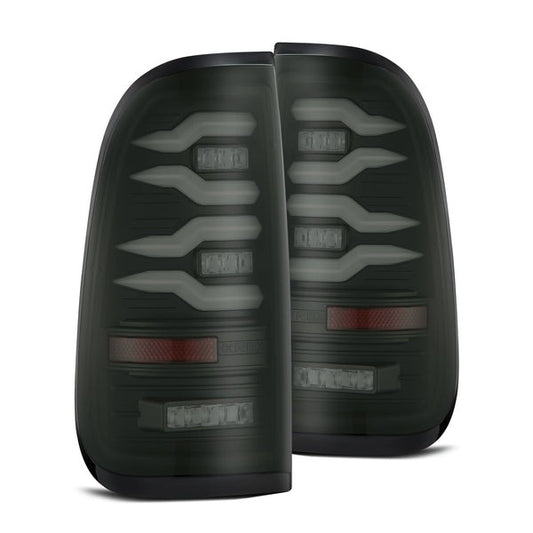 AlphaRex (LUXX-Series) 1997-2003 Ford F150 / 1999-2016 Super Duty LED Tail Lights - Black - Tail Lights (Image 1 of 6)