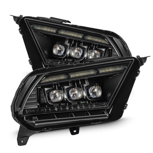 AlphaRex (NOVA-Series) 2010-2012 Ford Mustang Projector Headlights - Alpha-Black - Headlights (Image 1 of 6)