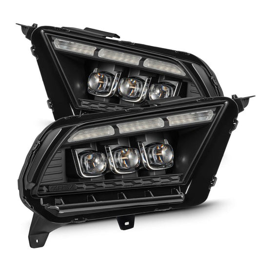 AlphaRex (NOVA-Series) 2010-2012 Ford Mustang Projector Headlights - Black - Headlights (Image 1 of 6)