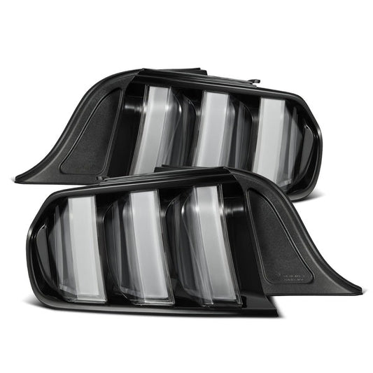 AlphaRex (NOVA-Series) 2015-2023 Ford Mustang Prismatic LED Tail Lights - Black Clear - Tail Lights (Image 1 of 6)