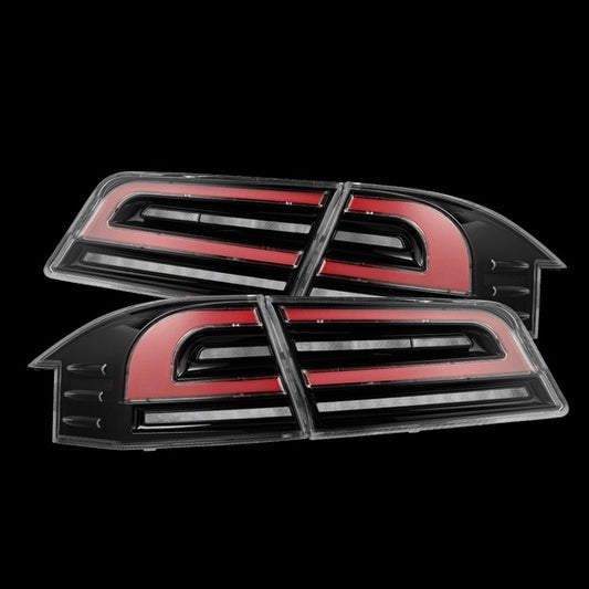 AlphaRex (LUXX-Series) 2012-2021 Tesla Model S LED Tail Lights - Black Red - Tail Lights (Image 1 of 6)