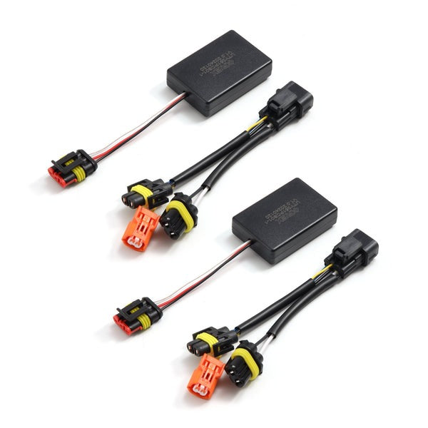 AlphaRex Headlights Converters for 16-21 Honda Civic w/ Stock LED Headlights - Wiring Parts (Image 1 of 6)