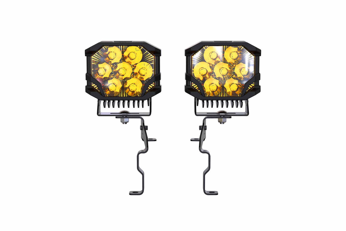 Morimoto BigBanger Ditch Light Kit: 23-27 Super Duty (NCS Yellow Combo Beam) - Off Road - Veh. Spec (Image 2 of 6)