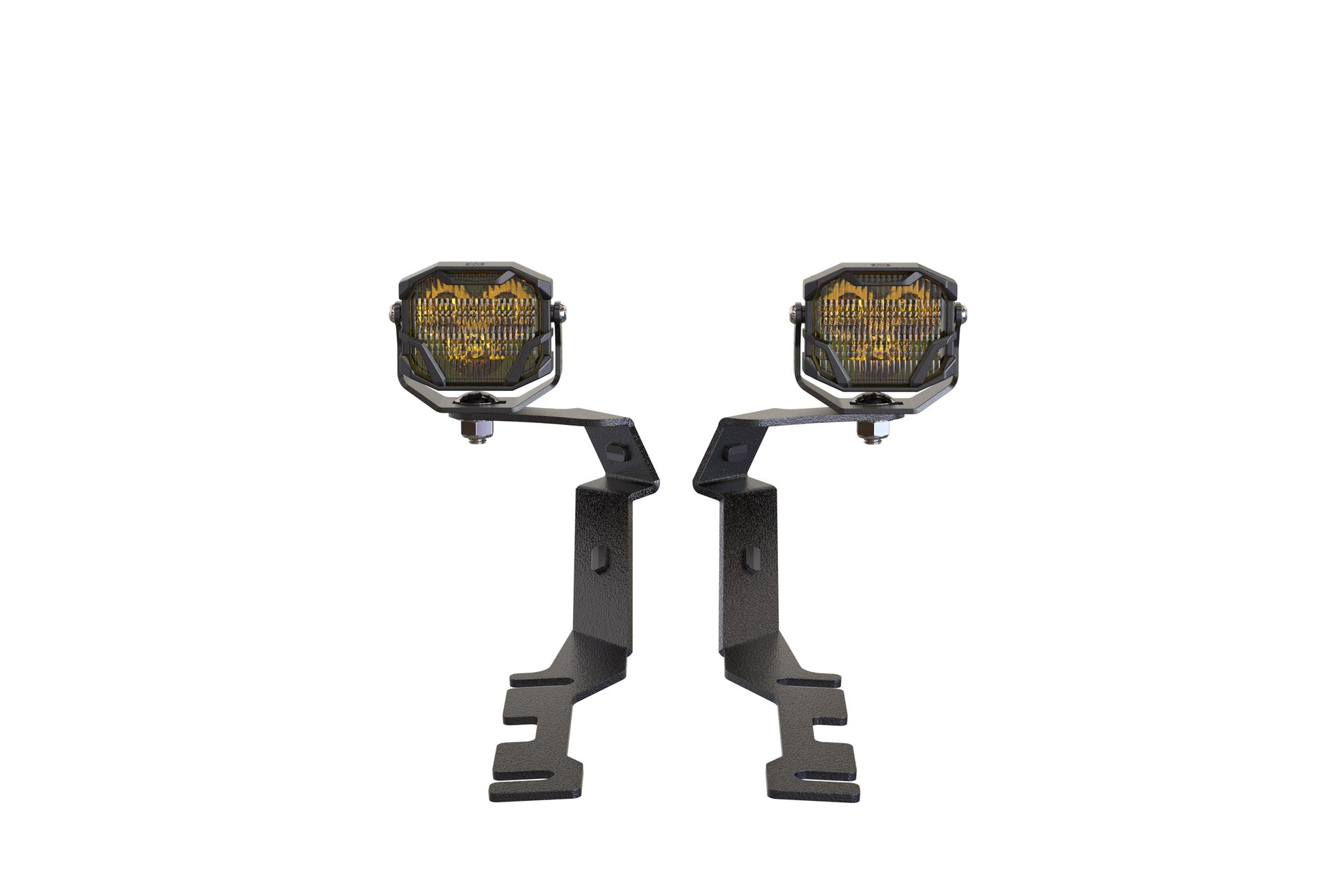 Morimoto 4Banger Ditch Light Kit: 19-24 Ram 1500 (HXB Yellow SAE Wide Beam) - Off Road - Veh. Spec (Image 2 of 6)