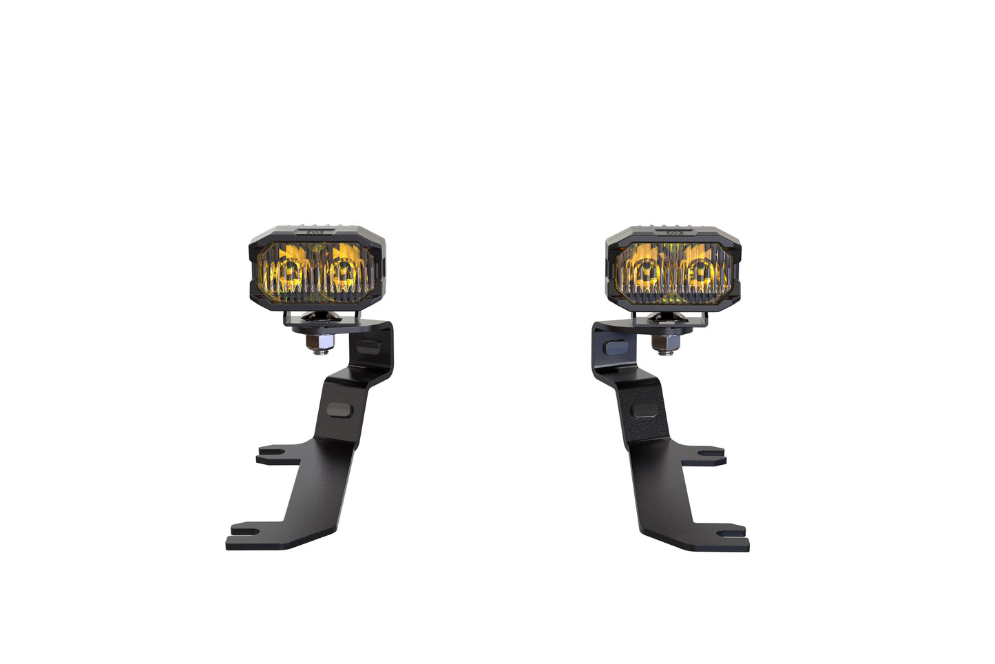 Morimoto 2Banger Ditch Light Kit: 19-24 Silverado 1500 (NCS Yellow Spot Beam) - Off Road - Veh. Spec (Image 2 of 6)