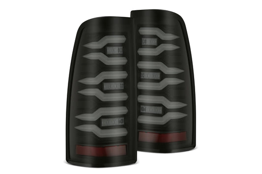 AlphaRex (LUXX-Series) 1999-2006 Chevrolet Silverado/GMC Sierra LED Tail Lights - Black - Tail Lights (Image 1 of 6)