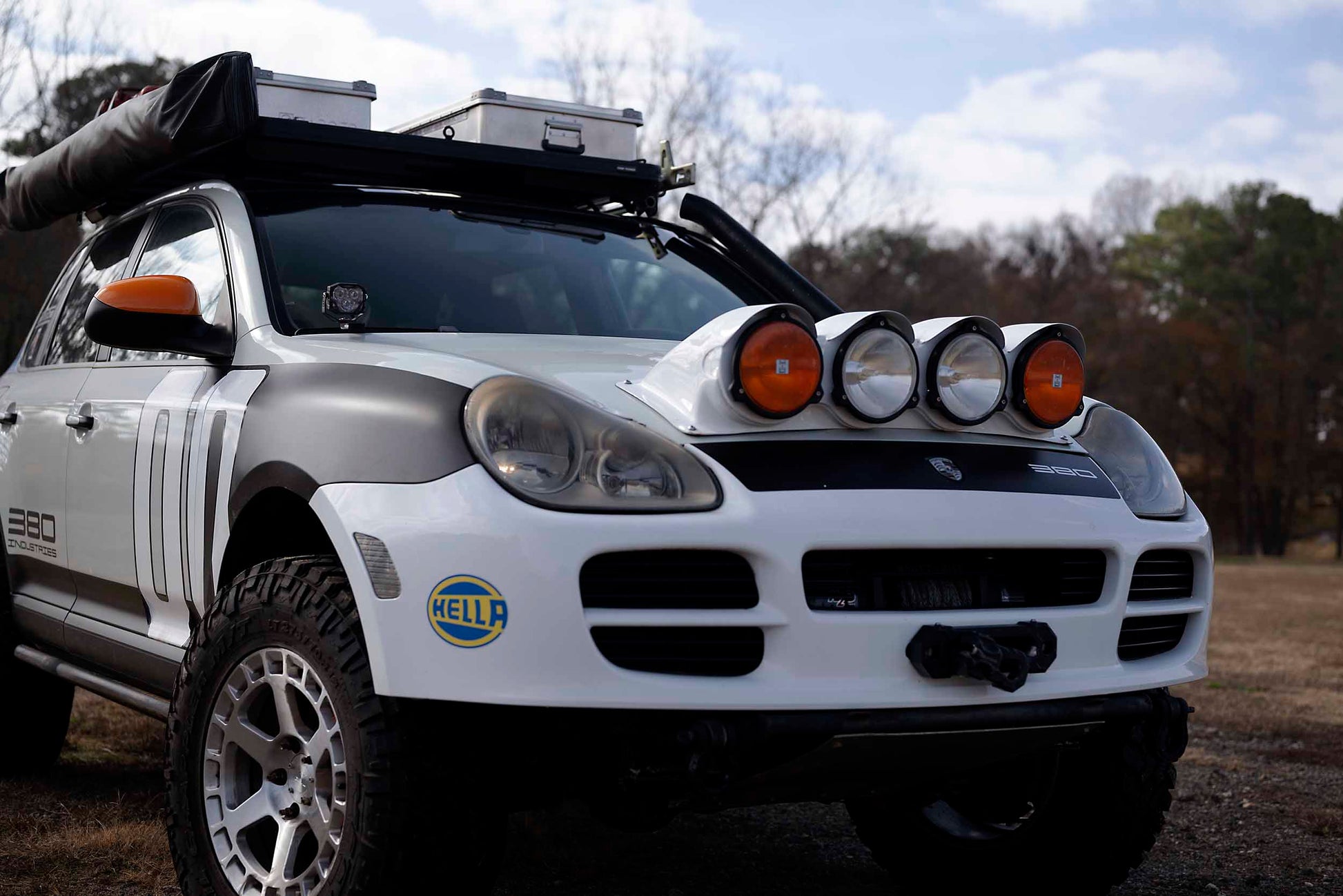 Morimoto 4Banger Ditch Light Kit: 03-10 Cayenne (NCS Yellow Flood Beam) - Off Road - Veh. Spec (Image 6 of 6)