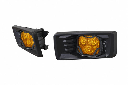 4Banger Fog Lights: Chevrolet Avalanche (07-15) (NCS Yellow SAE Wide Beam) - Off Road - Veh. Spec (Image 1 of 6)
