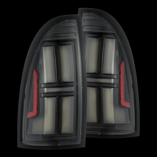 AlphaRex (NOVA-Series) 2005-2015 Toyota Tacoma Prismatic LED Tail Lights - Black - Tail Lights (Image 1 of 6)